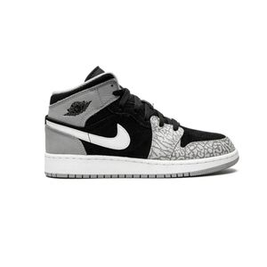 Nike Air Jordan 1 Mid SE Elephant Print Size 4Y
